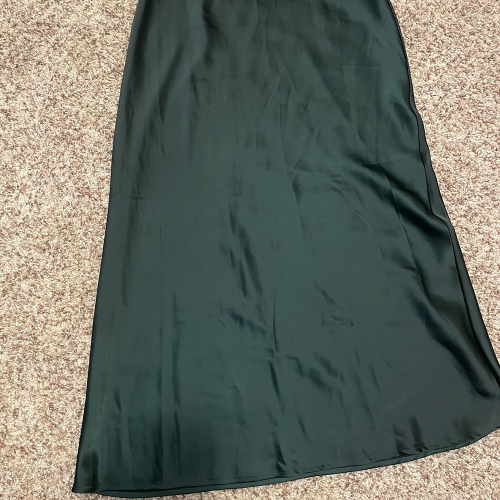 Rachel Zoe Green Maxi Slip Skirt